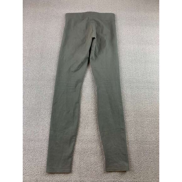 Y2K Helmut Lang Women P XS Olive Green Stretch Slim Pull On Leggings USA Made - Picture 2 of 8